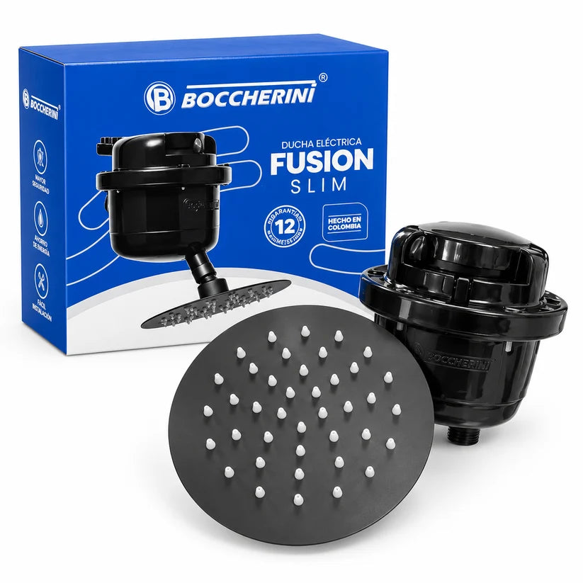 Ducha Regadera Slim Boccherini 110v Negra