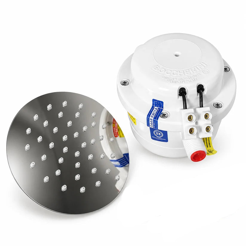 Ducha Eléctrica Boccherini 220 V Blanca Con Regadera