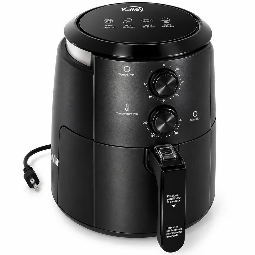 Freidora de Aire KALLEY K-MAF35 De 3.5 Litros Con 8 Programas