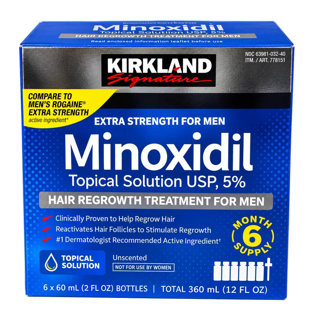 Minoxidil Kirkland Signature 5% Caja x 6 Frascos De 60 ml