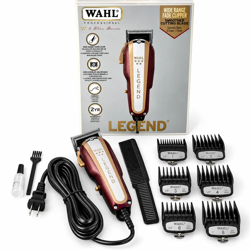 Máquina De Motilar Profesional Wahl Legend V9000 Con Guías