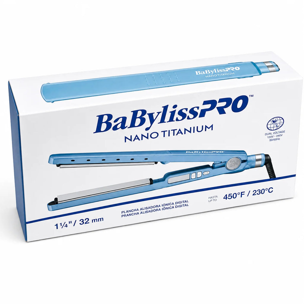 Plancha Profesional BaBylissPRO 4091 Digital Nano Titanium De 1¼ Pulgadas