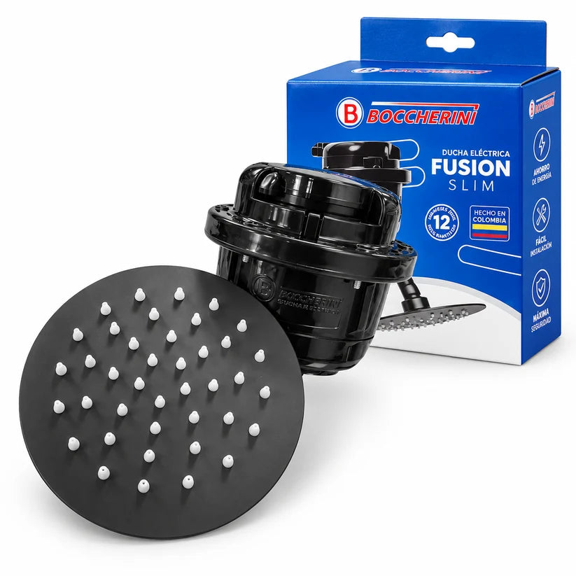 Ducha Regadera Slim 220V Negra
