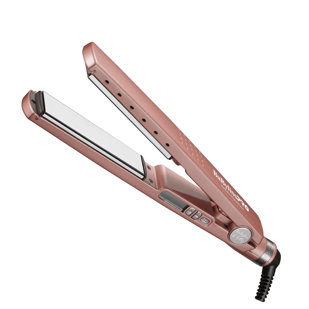 Combo Baby Liss Rosa Gold - Plancha Digital Mediana + Cepillo Secador