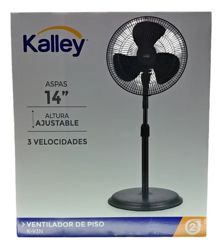 Ventilador De Piso Kalley K-V3N De 14 Pulgadas, 3 Velocidades