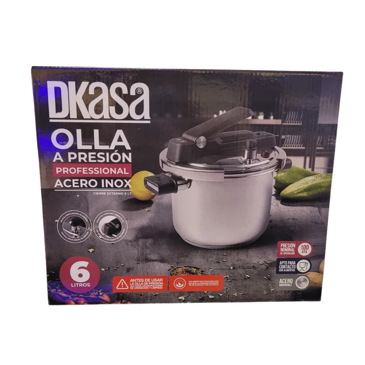 Olla A Presión Dkasa Cierre Hermético 6L