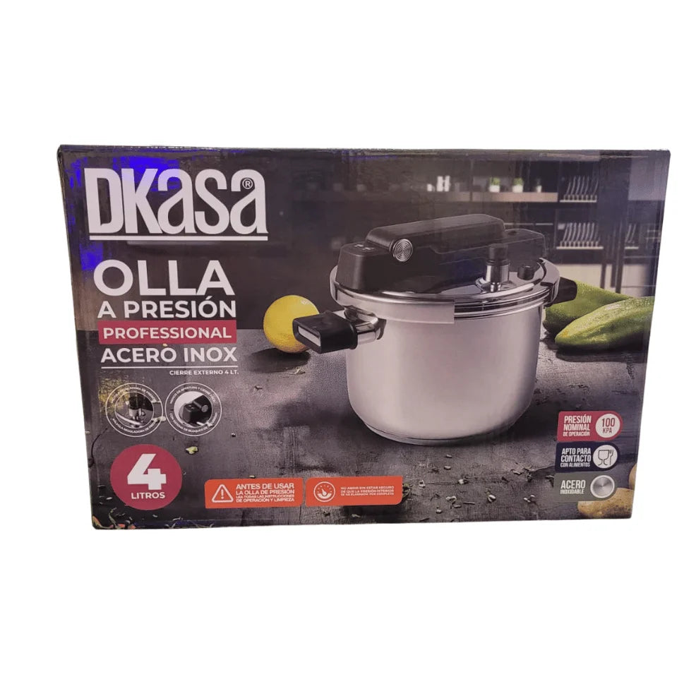 Olla A Presión Dkasa Cierre Hermético 4L