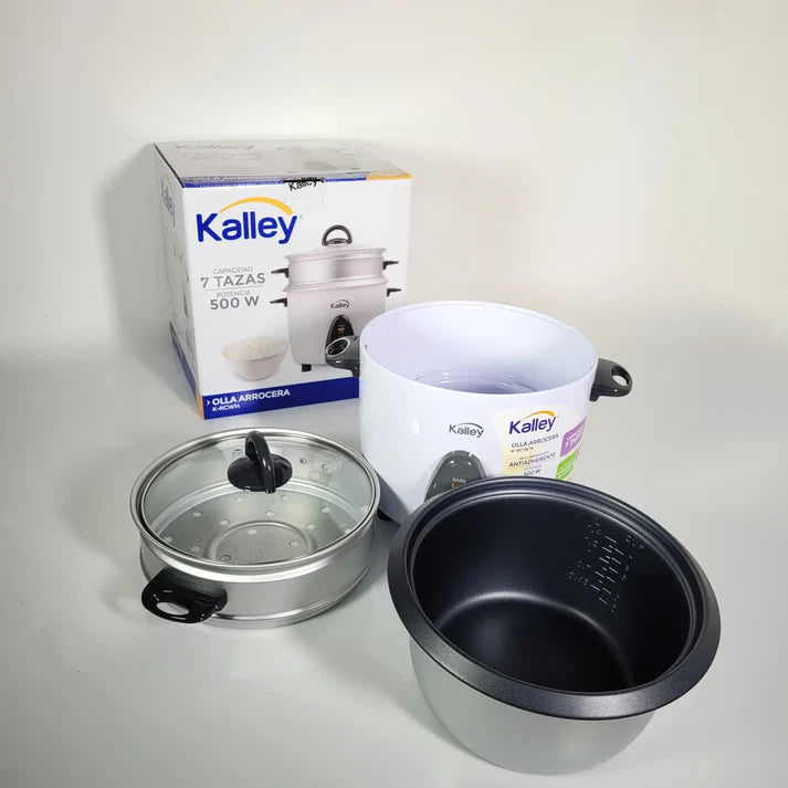 Arrocera Kalley 7 Tazas Blanca