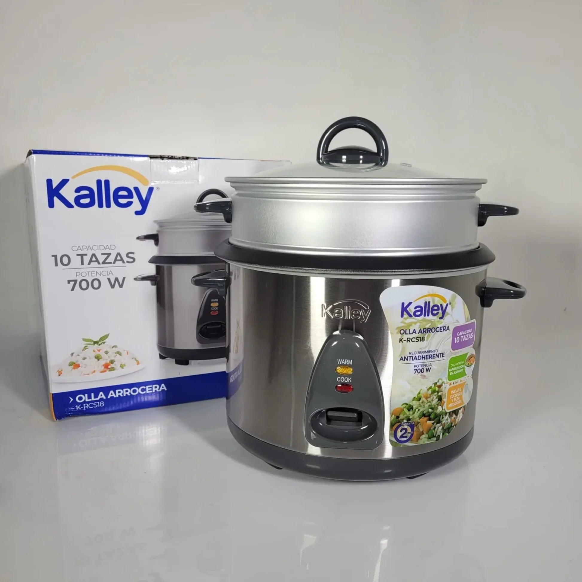 Arrocera Kalley 10 Tazas Acero