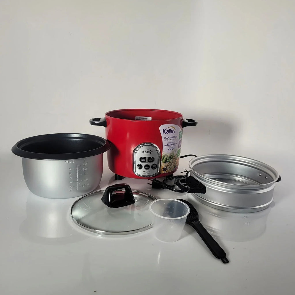 Arrocera Kalley 7 Tazas Digital Roja