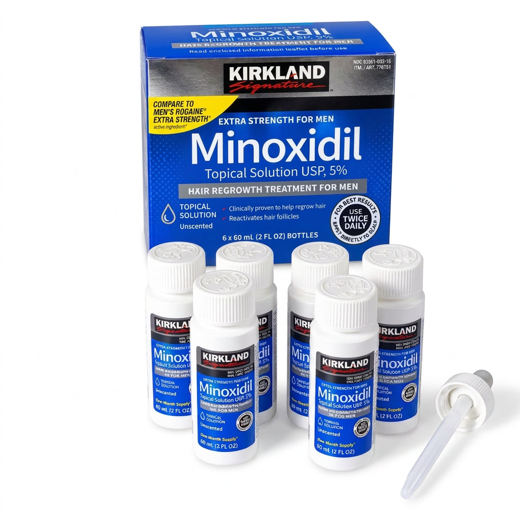 Minoxidil Kirkland Signature 5% Caja x 6 Frascos De 60 ml