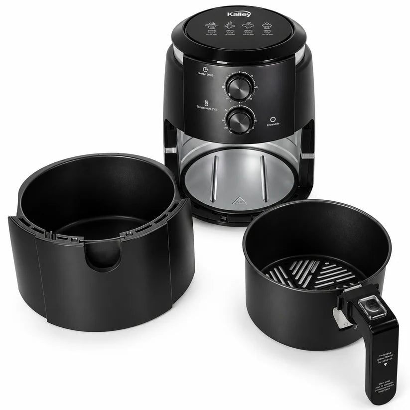 Freidora de Aire KALLEY K-MAF35 De 3.5 Litros Con 8 Programas