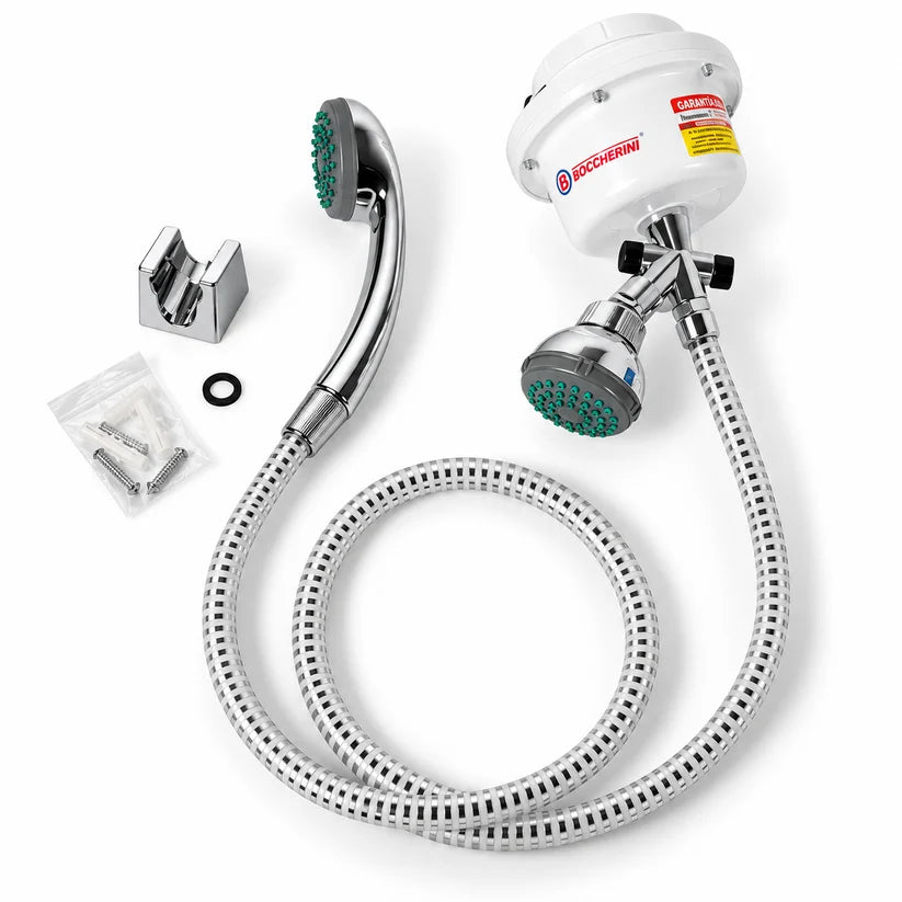 Ducha Regadera Y Manguera 220v Blanca